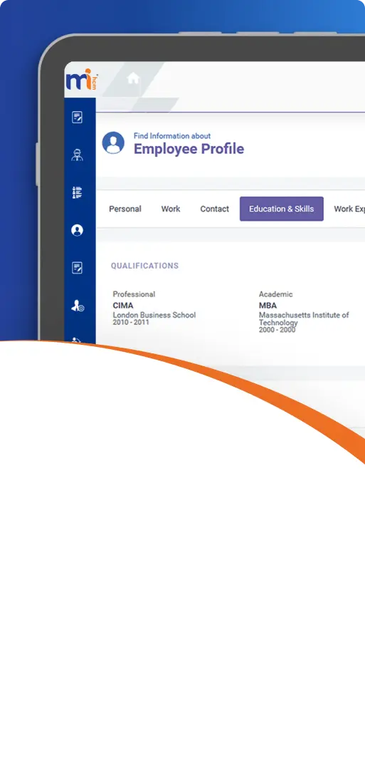 MiHCM Enterprise product screenshot
