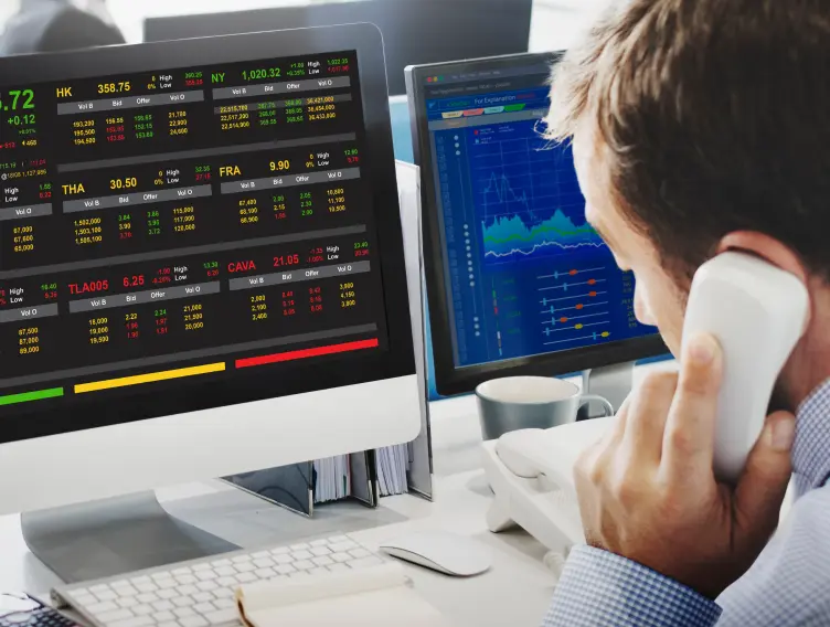 Stock exchange trading forex finance graphic concept