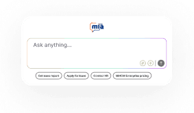 MiA assistant chat panel