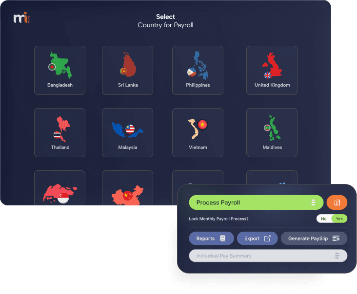 MiHCM Payroll — payroll processing and scheme setup across supported markets