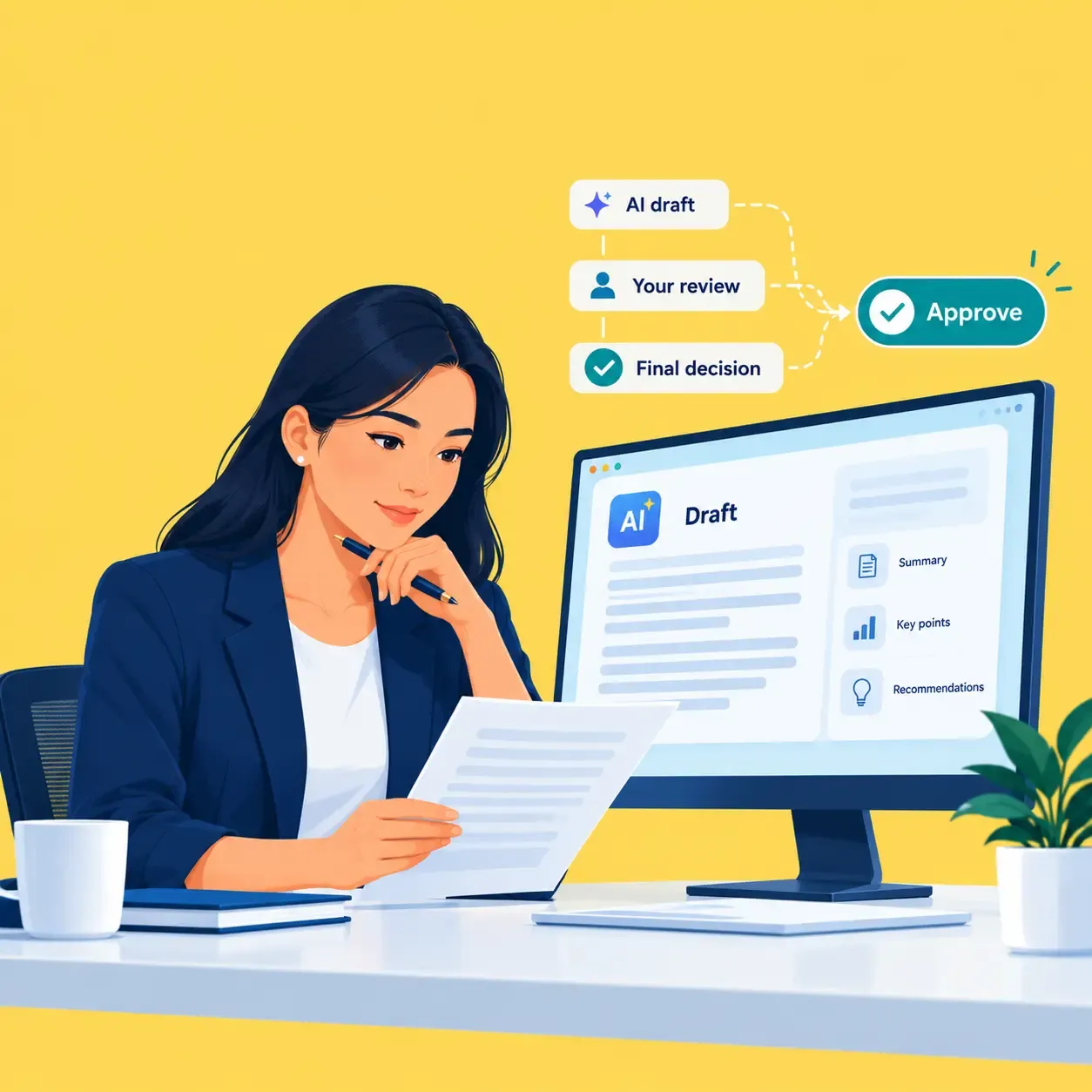 AI Draft to Human Approval