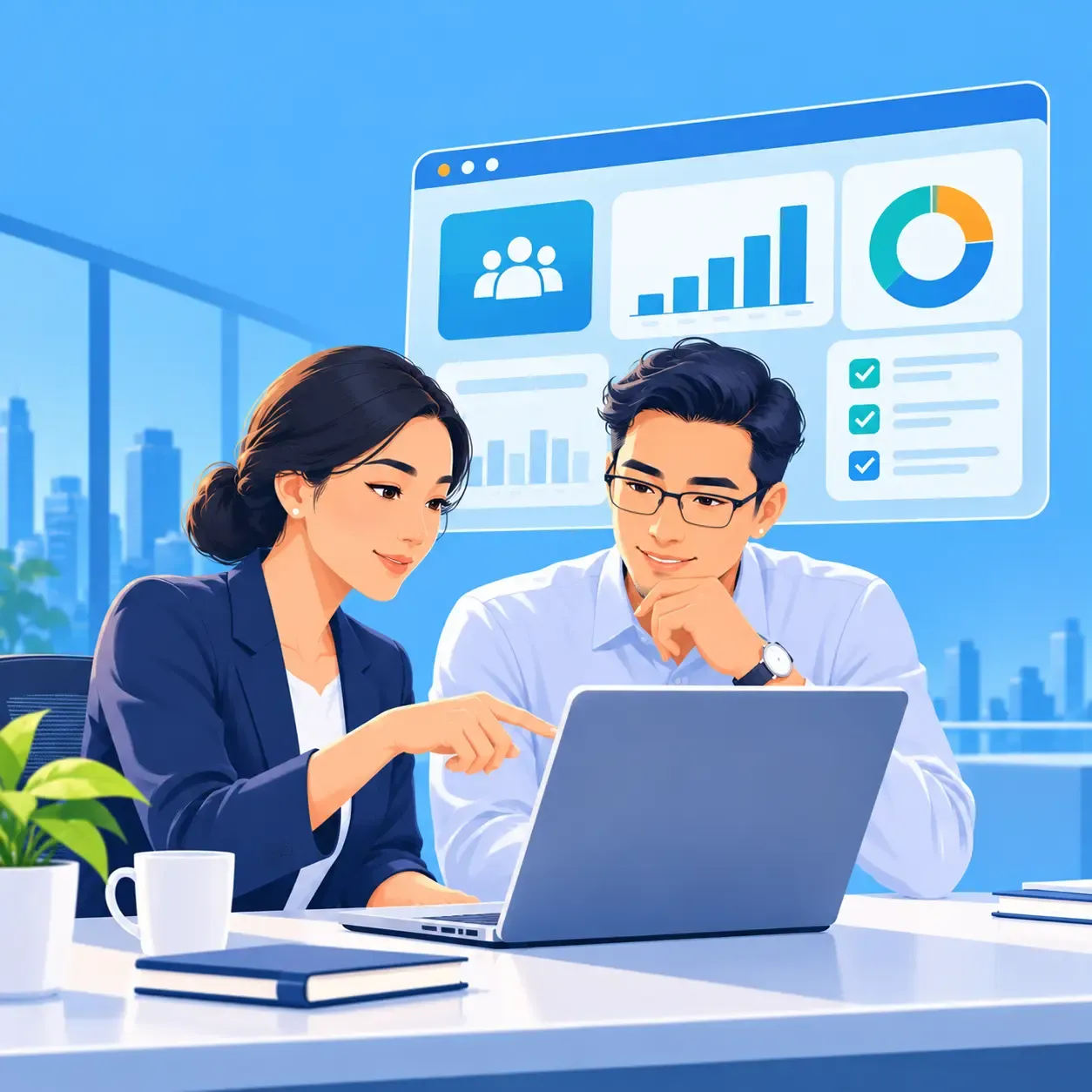 Collaborative Workforce Dashboard Meeting