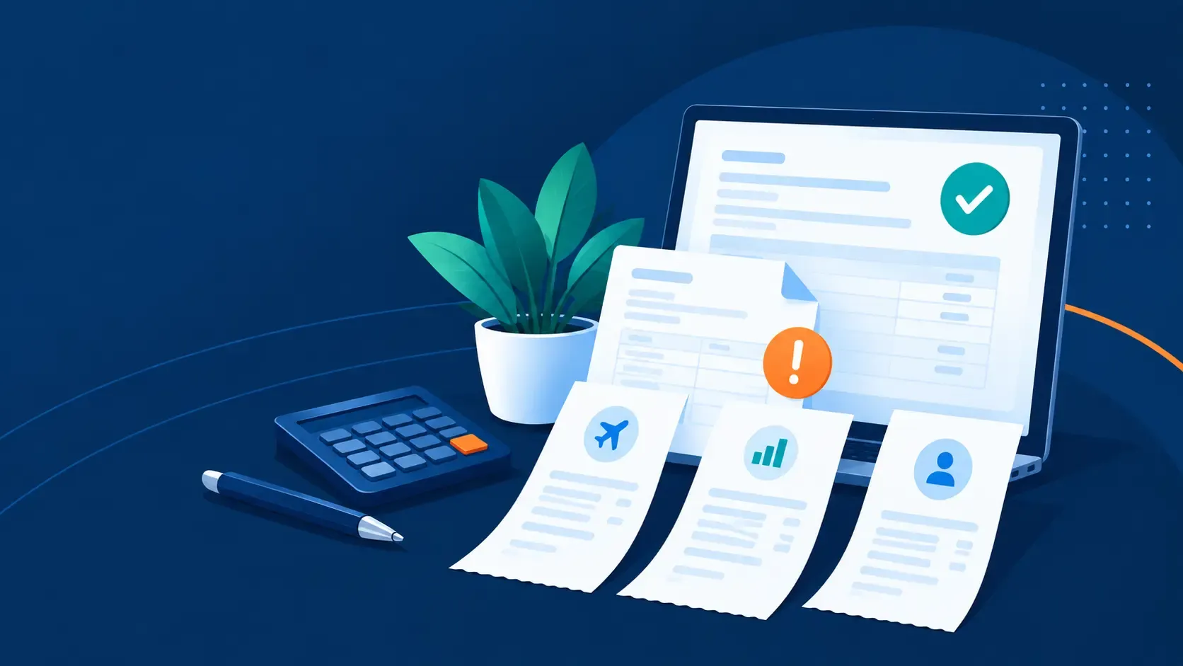 Modern Payroll Dashboard Illustration