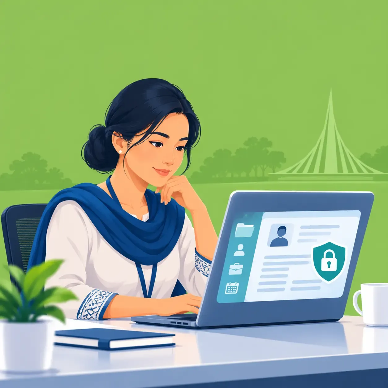 Secure Employee Profile at Work