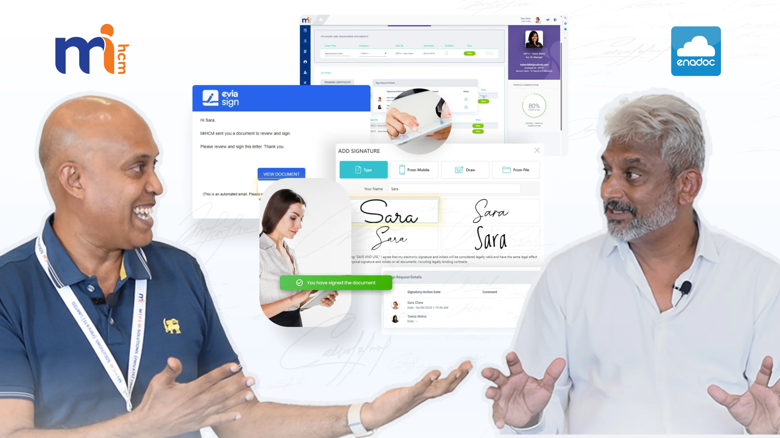 How MiHCM and Evia Sign empower digital workspaces with e-signing 1