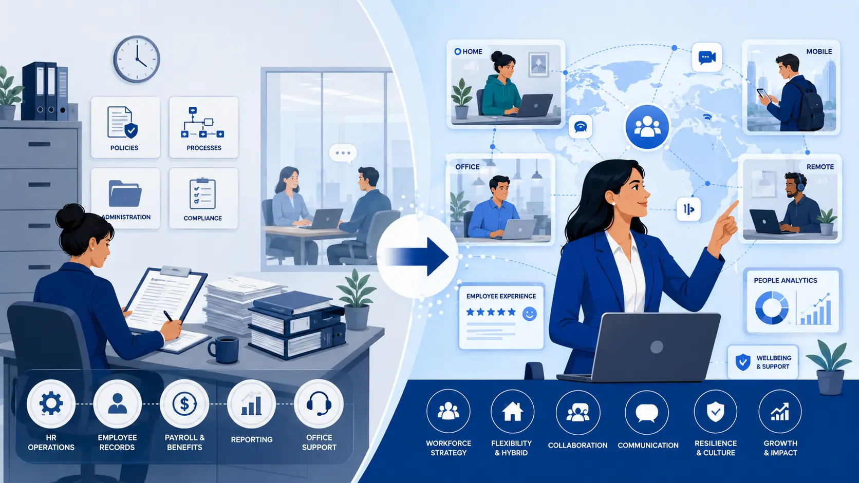 The changing role of HR leaders in hybrid and remote workplaces 2